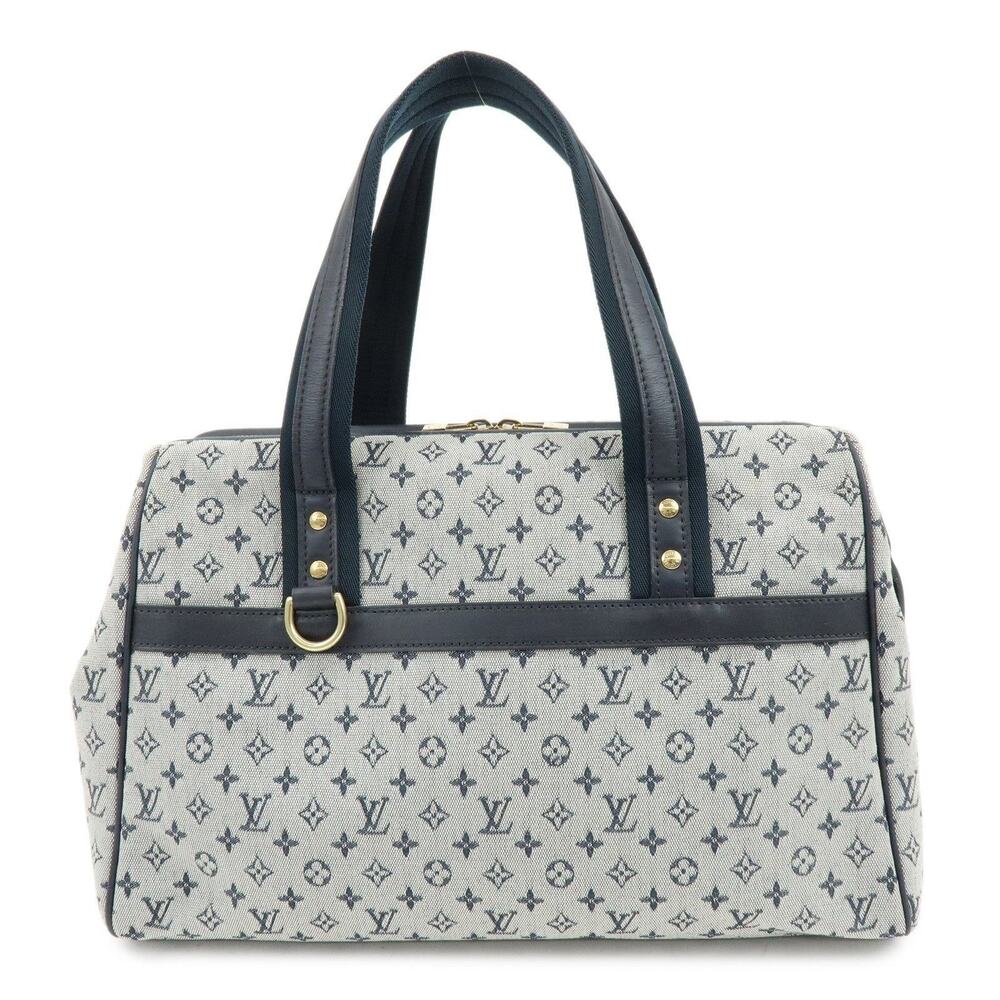 Louis Vuitton Mini Josephine GM Monogram Handbag Blue